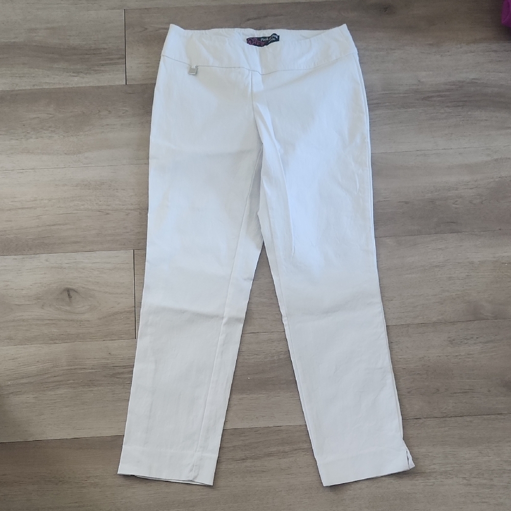 Peck & Peck Petite White Pants